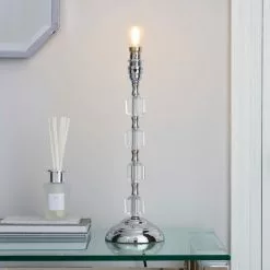 Dunelm Aries Chrome Table Lamp Base