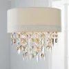 Dunelm Mila Ivory Jewel Shade Easy Fit Pendant 1 Dunelm Mila Ivory Jewel Shade Easy Fit Pendant -Cheap wall lights Store 30244165