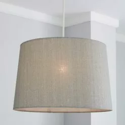 Dunelm Sara Tapered Lamp Shade 40cm Grey