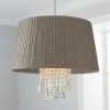 Dunelm Allure Grey Easy Fit Pendant