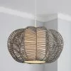 Dunelm Weave Wicker Natural Easy Fit Pendant -Cheap wall lights Store 30244241