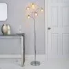 Dunelm Seychelles 5 Light Champagne Glass Floor Lamp