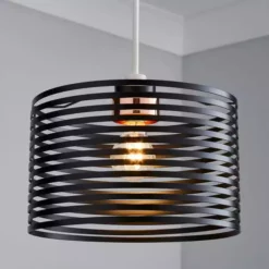 Dunelm Kiel Black Easy Fit Pendant