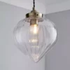 Dunelm Rio Voyager 1 Light Pendant Ribbed Glass Ceiling Fitting 1 Dunelm Rio Voyager 1 Light Pendant Ribbed Glass Ceiling Fitting -Cheap wall lights Store 30464045