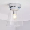 Dunelm Delavin 1 Light Pendant Glass Flush Bathroom Ceiling Fitting