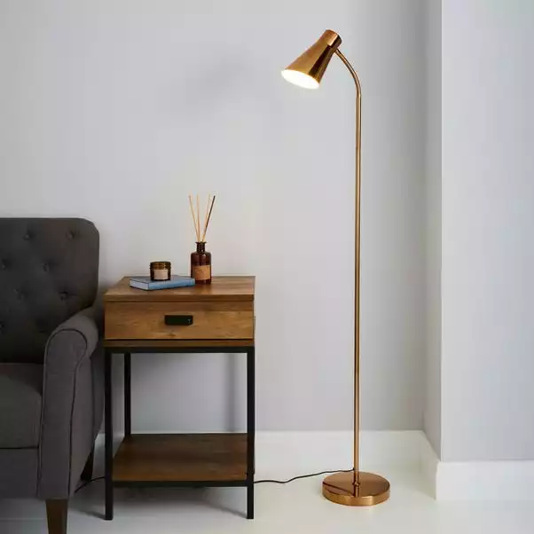 Dunelm Kurtis Gold Floor Lamp 3 Dunelm Kurtis Gold Floor Lamp