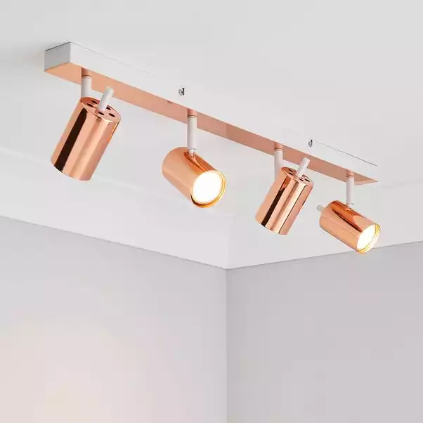 Dunelm Carter 4 Light Copper Spotlight 3 Dunelm Carter 4 Light Copper Spotlight