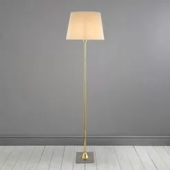 Dunelm Washington Brushed Gold Floor Lamp