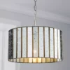 Dunelm Seraphina 1 Light Mercury Glass Pendant Ceiling Fitting -Cheap wall lights Store 30576104