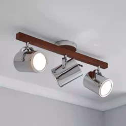 Dunelm Carlton 3 Light Chrome Spotlight Bar