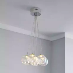 Dunelm Elmira 7 Light Bubble Glass Cluster Ceiling Fitting
