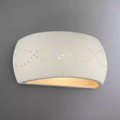 Dunelm Thasos White Wall Light