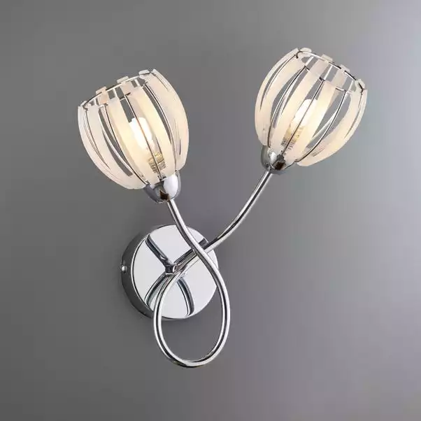 Dunelm Rosa 2 Light Chrome Wall Light 3 Dunelm Rosa 2 Light Chrome Wall Light