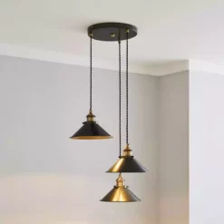 Dunelm Logan 3 Light Grey Industrial Cluster Ceiling Fitting