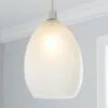 Dunelm Akola Crackle Glass Easy Fit Pendant