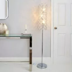 Dunelm Arden Jewel Chrome Floor Lamp