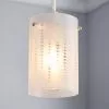 Dunelm Grayson Dot Glass White Easy Fit Pendant -Cheap wall lights Store 30647566