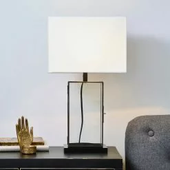 Dunelm Maya Glass Table Lamp