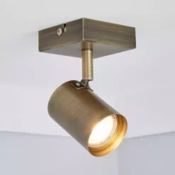 Dunelm Newark 1 Light Antique Bronze Spotlight
