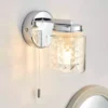 Dunelm Hylton Glass Bathroom Wall Light -Cheap wall lights Store 30647896