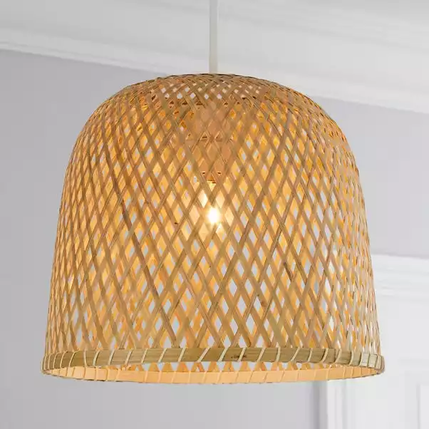 Dunelm Leena Bamboo Easy Fit Pendant 3 Dunelm Leena Bamboo Easy Fit Pendant