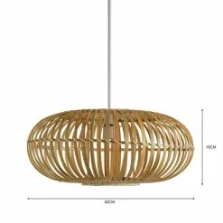 Dunelm Abrielle Bamboo Easy Fit Pendant -Cheap wall lights Store 30669606 alt04