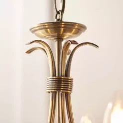 Vogue Lighting Vogue Bernice 5 Light Candelabra Ceiling Fitting Antique Brass -Cheap wall lights Store 30671118 alt04