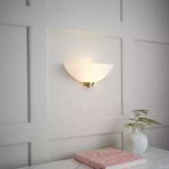 Vogue Lighting Vogue Welles 1 Light Frosted Glass Wall Light -Cheap wall lights Store 30671154 alt02