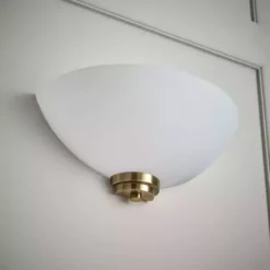 Vogue Lighting Vogue Welles 1 Light Frosted Glass Wall Light -Cheap wall lights Store 30671154 alt05
