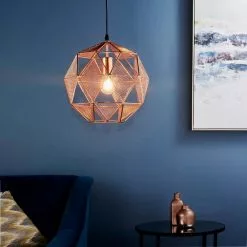 Vogue Lighting Vogue Armour Copper Pendant Ceiling Fitting