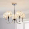 Dunelm Paloma 5 Light Glass Ceiling Fitting