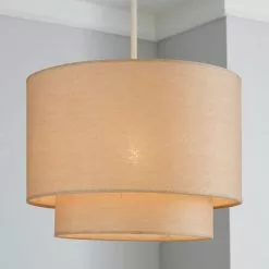 Dunelm Sara Two Tier Lamp Shade 30cm Natural