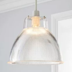 Dunelm Alanya Clear Acrylic Easy Fit Pendant