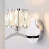 Dunelm Kleio Glass Chrome Wall Light
