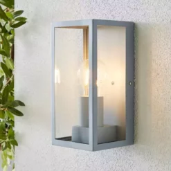 Dunelm London Grey Industrial Outdoor Wall Light
