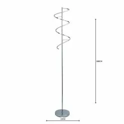 Dunelm Apollo Integrated LED Dimmable Chrome Floor Lamp -Cheap wall lights Store 30671429 alt04