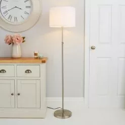 Dunelm Hemming Adjustable Height Steel Floor Lamp