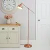 Dunelm Lever Arm Copper Floor Lamp