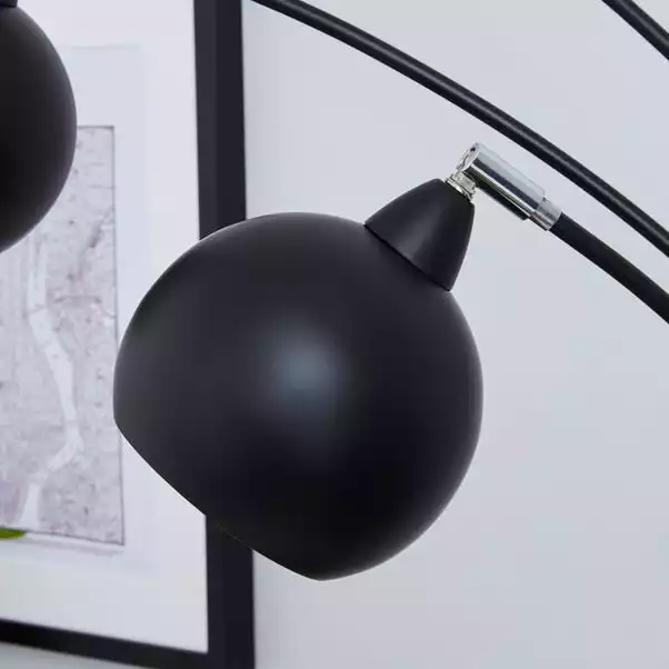Dunelm Herm 3 Arm Arc Black Floor Lamp 5 Dunelm Herm 3 Arm Arc Black Floor Lamp - Image 3
