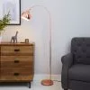 Dunelm Herm Arc Copper Floor Lamp -Cheap wall lights Store 30674397