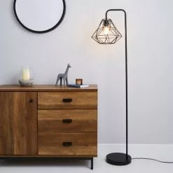 Dunelm Bremen Black Floor Lamp