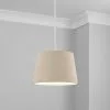 Dunelm Luna Linen Lamp Shade Humus -Cheap wall lights Store 30681595