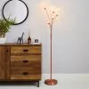 Dunelm Eden 5 Light Floor Lamp Copper