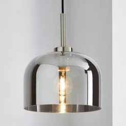 Dunelm Palazzo Smoked Glass Pendant Ceiling Fitting