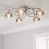 Dunelm Seychelles Blush Pink 5 Light Flush Ceiling Fitting -Cheap wall lights Store 30690630
