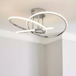 Dunelm Rhona LED Flush Ceiling Fitting