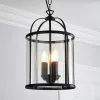 Dunelm Hurricane Matt Black 3 Light Pendant Ceiling Fitting -Cheap wall lights Store 30690745