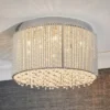 Vogue Lighting Vogue Galina 10 Light Crystal Flush Fitting Chrome