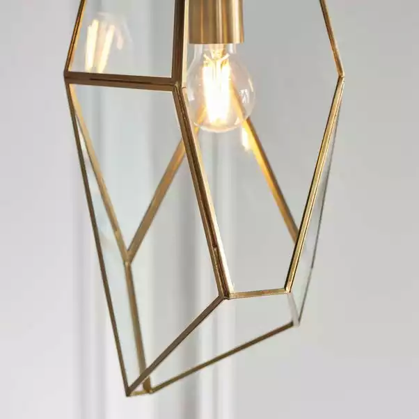 Vogue Lighting Vogue Avery Glass Ceiling Fitting Antique Brass 7 Vogue Lighting Vogue Avery Glass Ceiling Fitting Antique Brass - Image 5