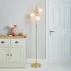 Dunelm Gigi 3 Light Gold Floor Lamp -Cheap wall lights Store 30713547